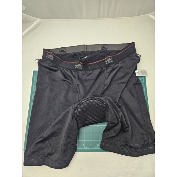Zoic Padded Cycling Liner Mesh Shorts Mens XL Black Mountain Bike CoolMax - Picture 1 of 6